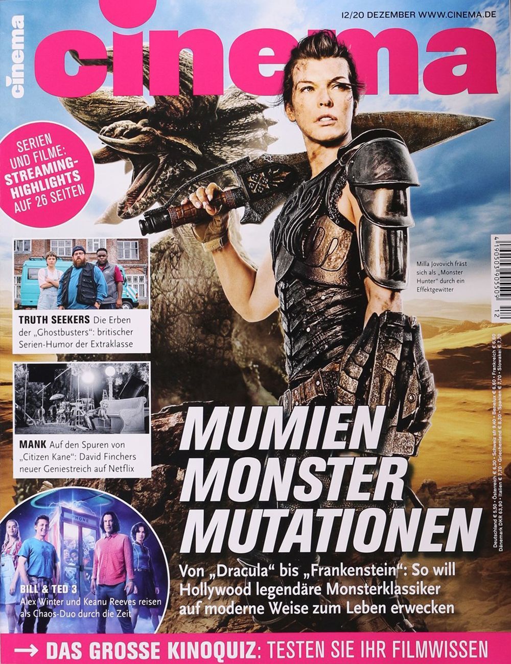 Cinema Magazin Deutschland 2020-12 Milla Jovovich