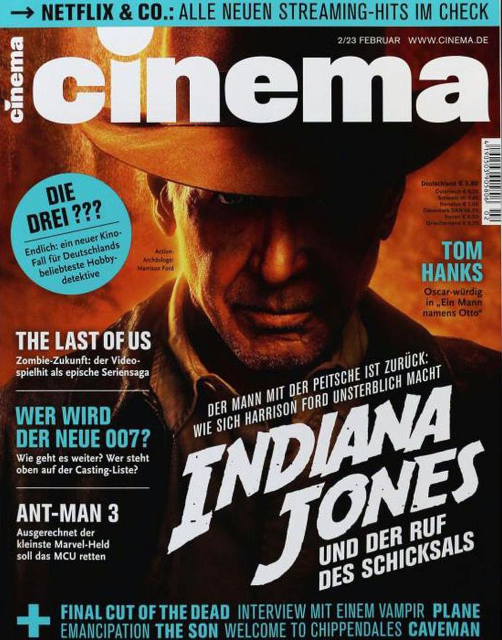 Cinema Magazin Deutschland 2023-02 Indianer Jones The Last Of Us Harrison Ford