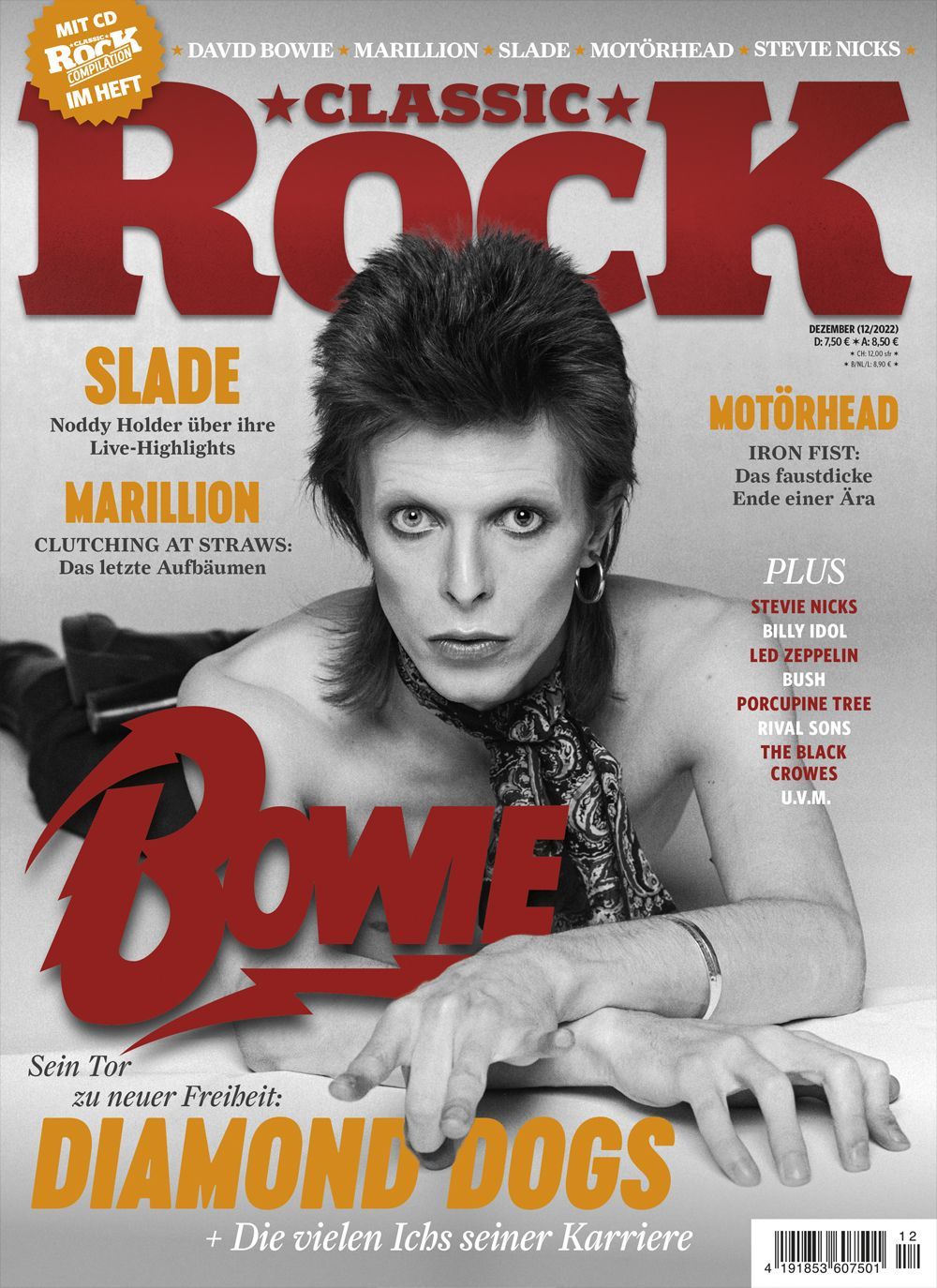 Classic Rock Magazin Deutschland 2022-12 David Bowie Slade Marillion #115
