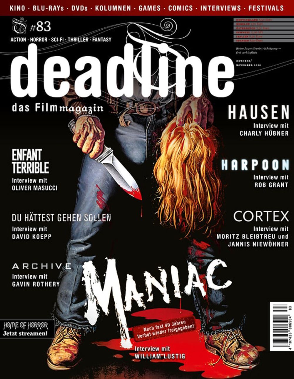 Deadline Magazin Deutschland 2020 #83 Maniac William Lustig