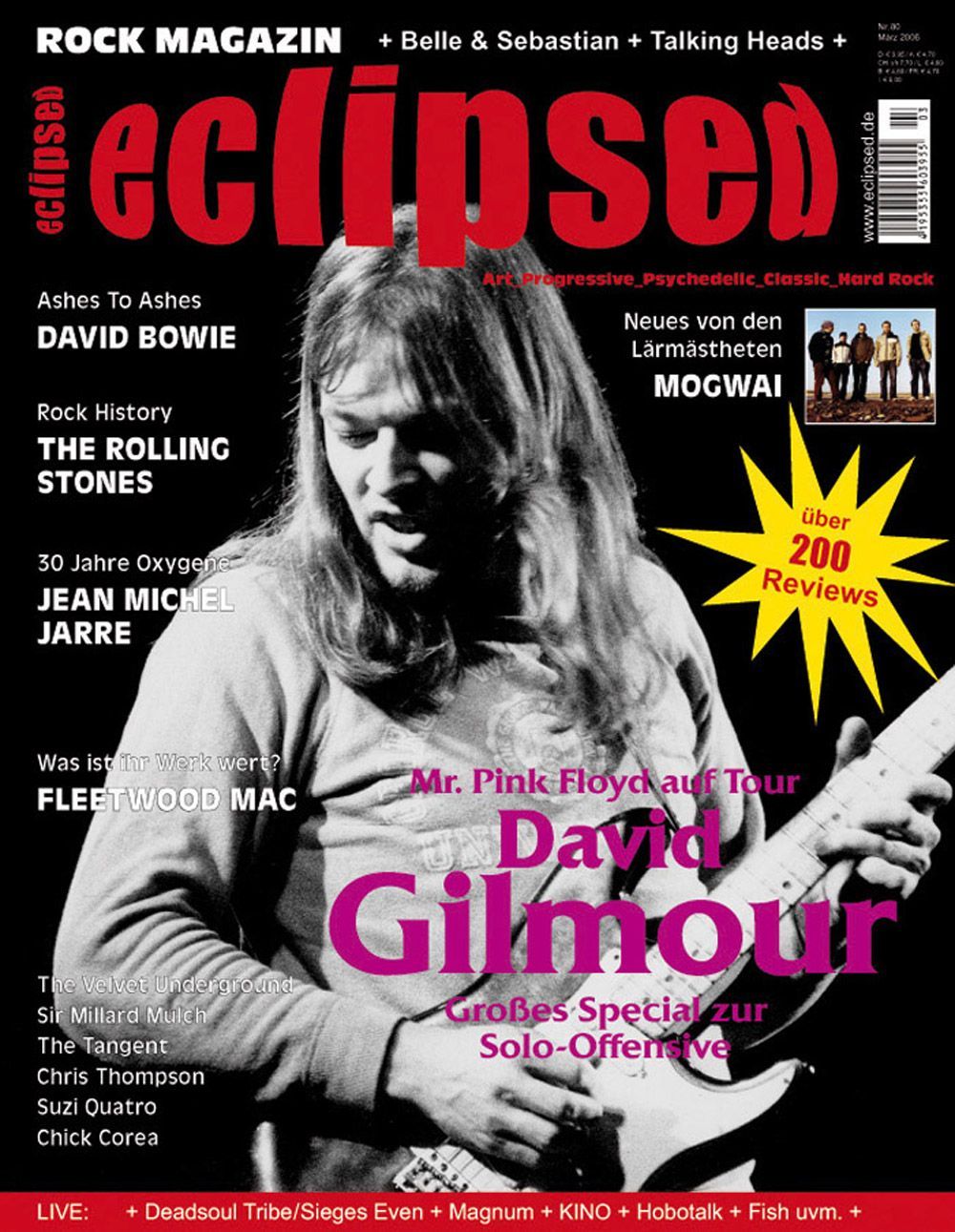 Eclipsed Magazin Deutschland 2006 #80 David Gilmour David Bowie Rolling Stones