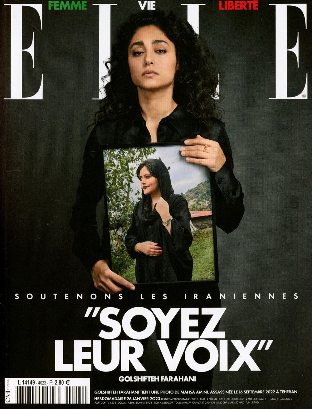 Elle Revista França 2023 #4023 Golshifteh Farahani Edição original