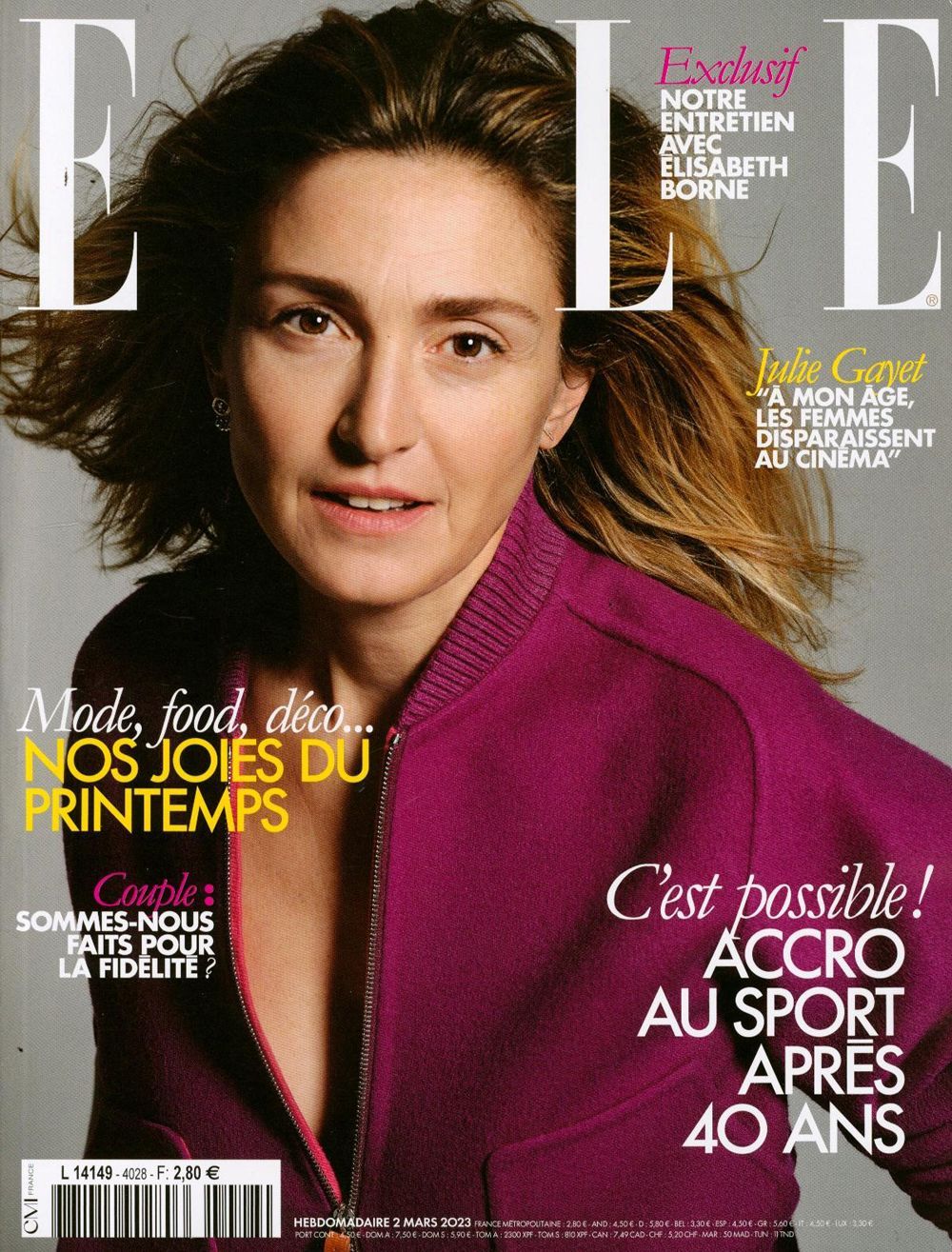 Elle Magazine France 2023 #4028 Julie Gayet Édition originale