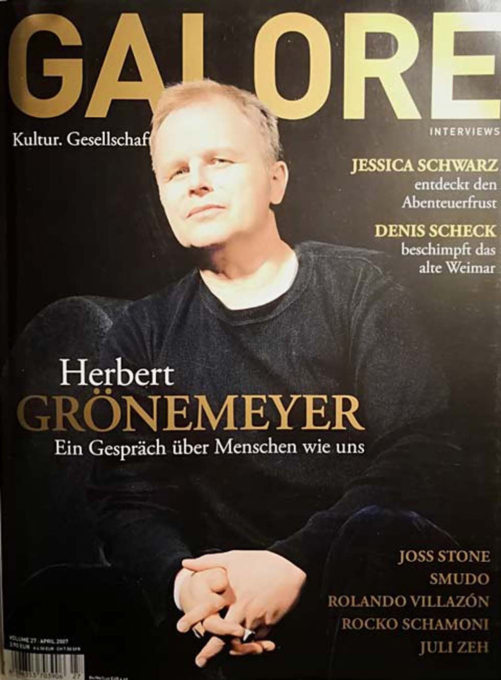 Galore Magazin Deutschland 2007 #27 Herbert Grönemeyer