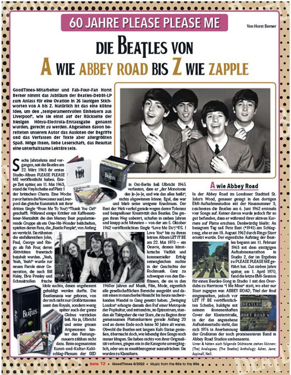 Good Times Magazin Deutschland 2022-06 Beatles Jimi Hendrix Candy Dulfer