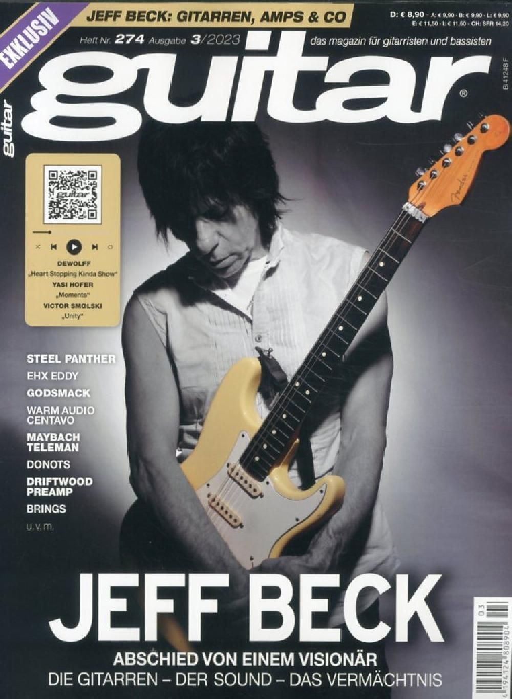 Guitar Magazine Germany 2023-03 – Jeff Beck Steel Panther – Original Print Issue