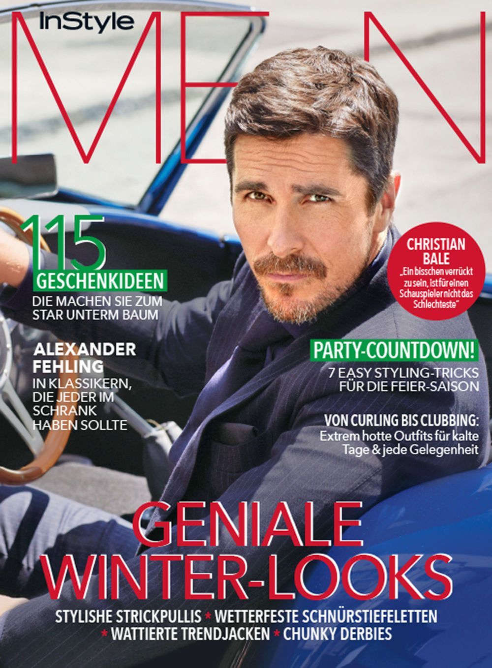 InStyle Men Magasin Tyskland 2022-04 – Christian Bale – Originalutgåva