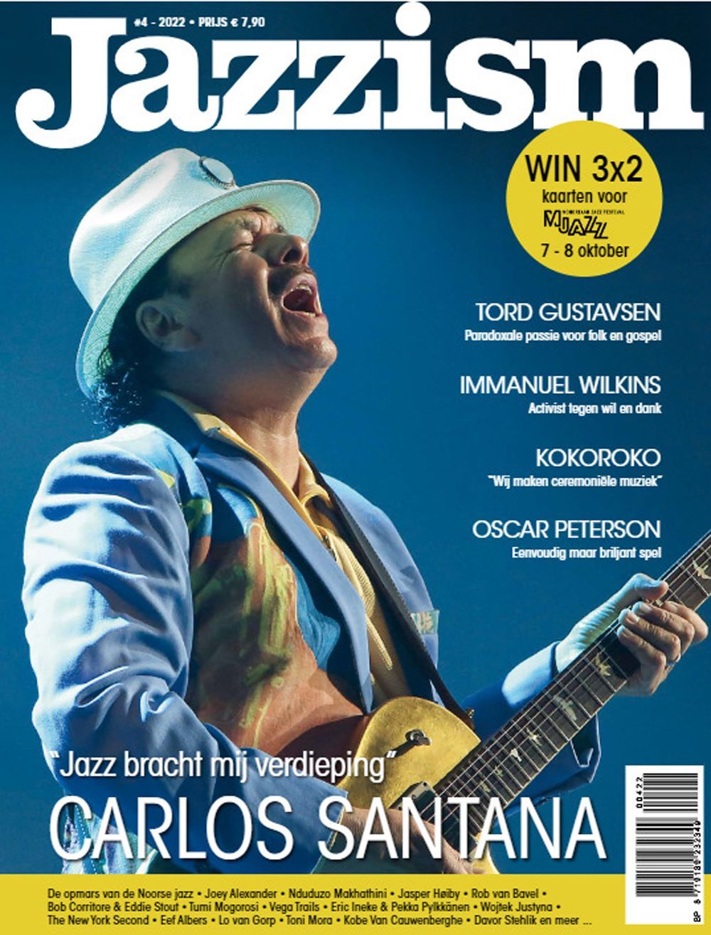Jazzism Lehti Alankomaat 2022-04 Carlos Santana Alkuperäinen painos