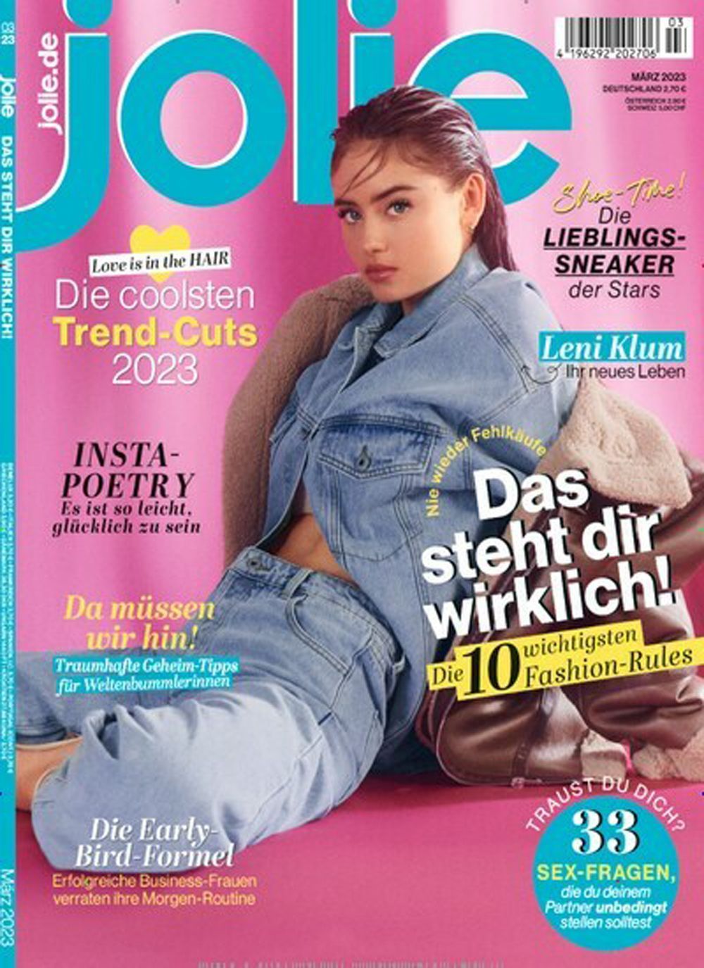 Jolie Magazine Allemagne 2023-03 Leni Klum Édition originale