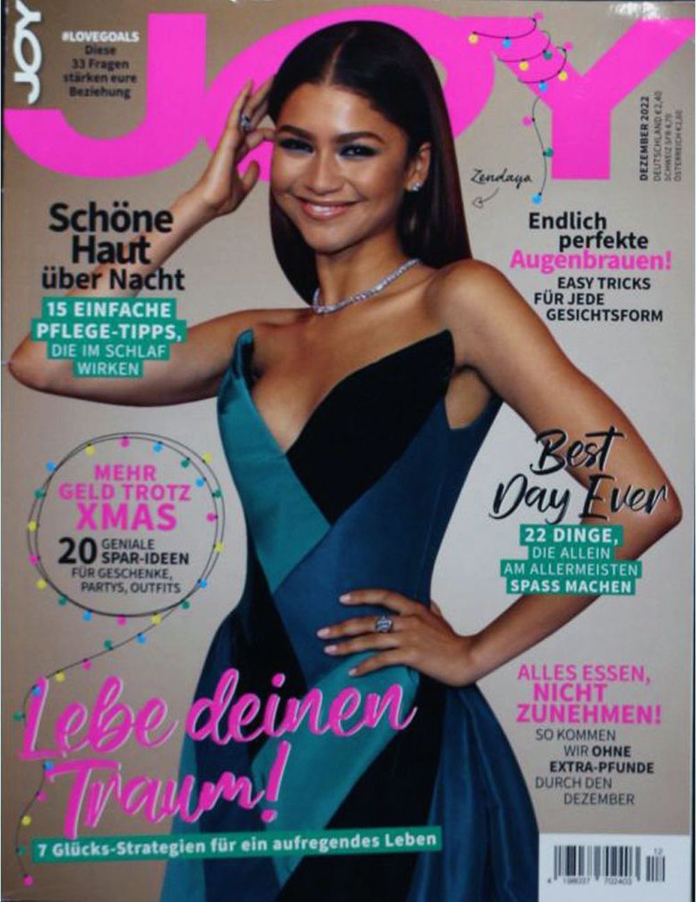 Joy Magazine Germany 2022-12 Zendaya Original Print Issue