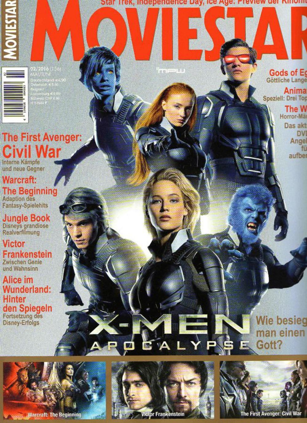 Moviestar Magazin Deutschland 2016 #156 Jennifer Lawrence Sophie Turner