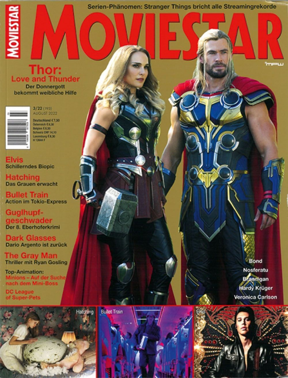Moviestar Revista Alemania 2022 #193 Thor Elvis Edición original