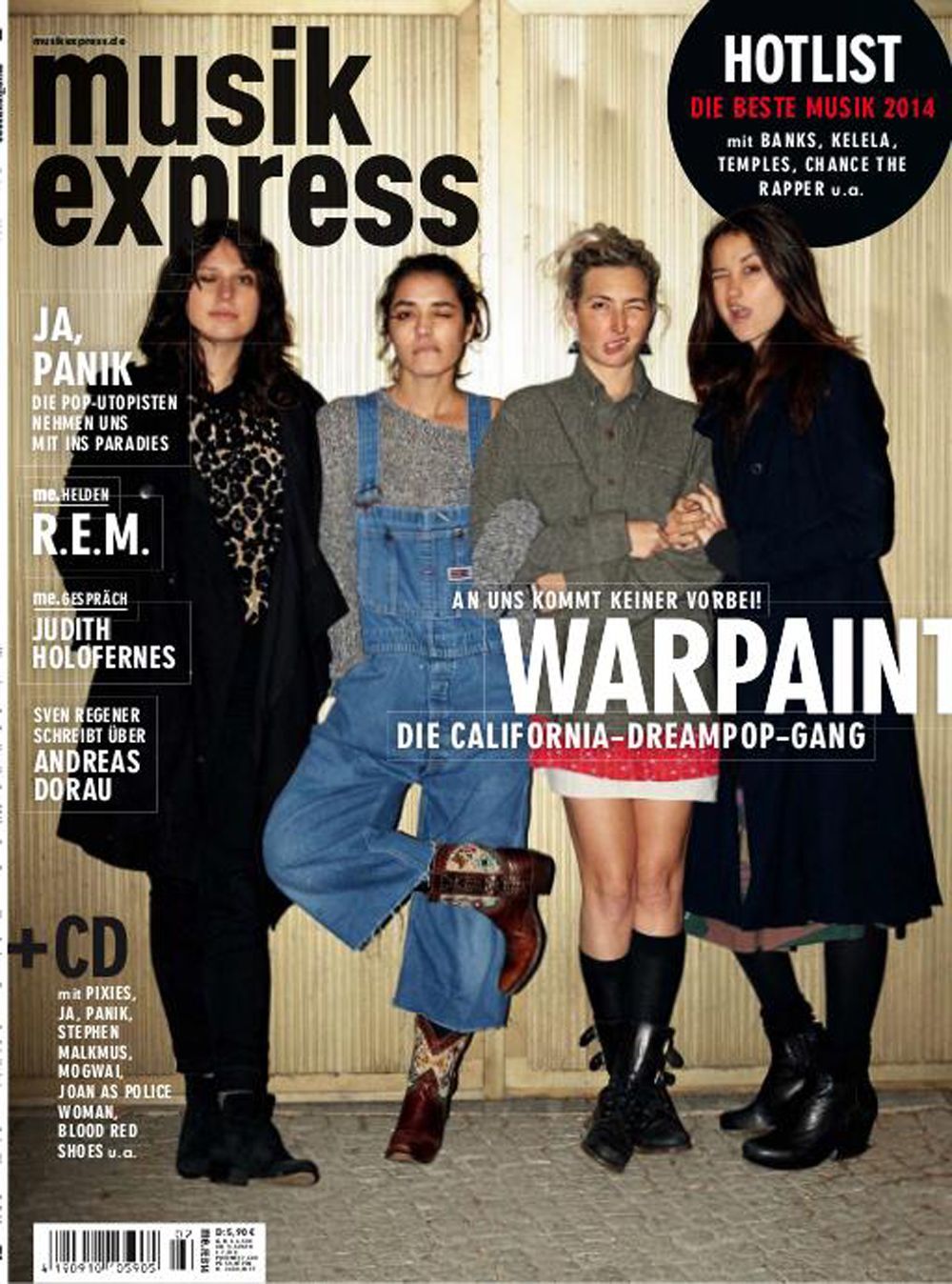 Musikexpress Magazin Deutschland 2014-02 Panik Warpaint REM R.E.M.
