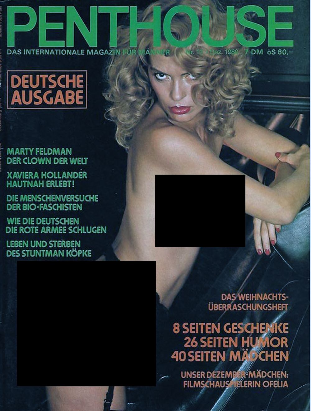 Penthouse Tijdschrift Duitsland 1980-12 – Ofelia Meyer – Originele uitgave