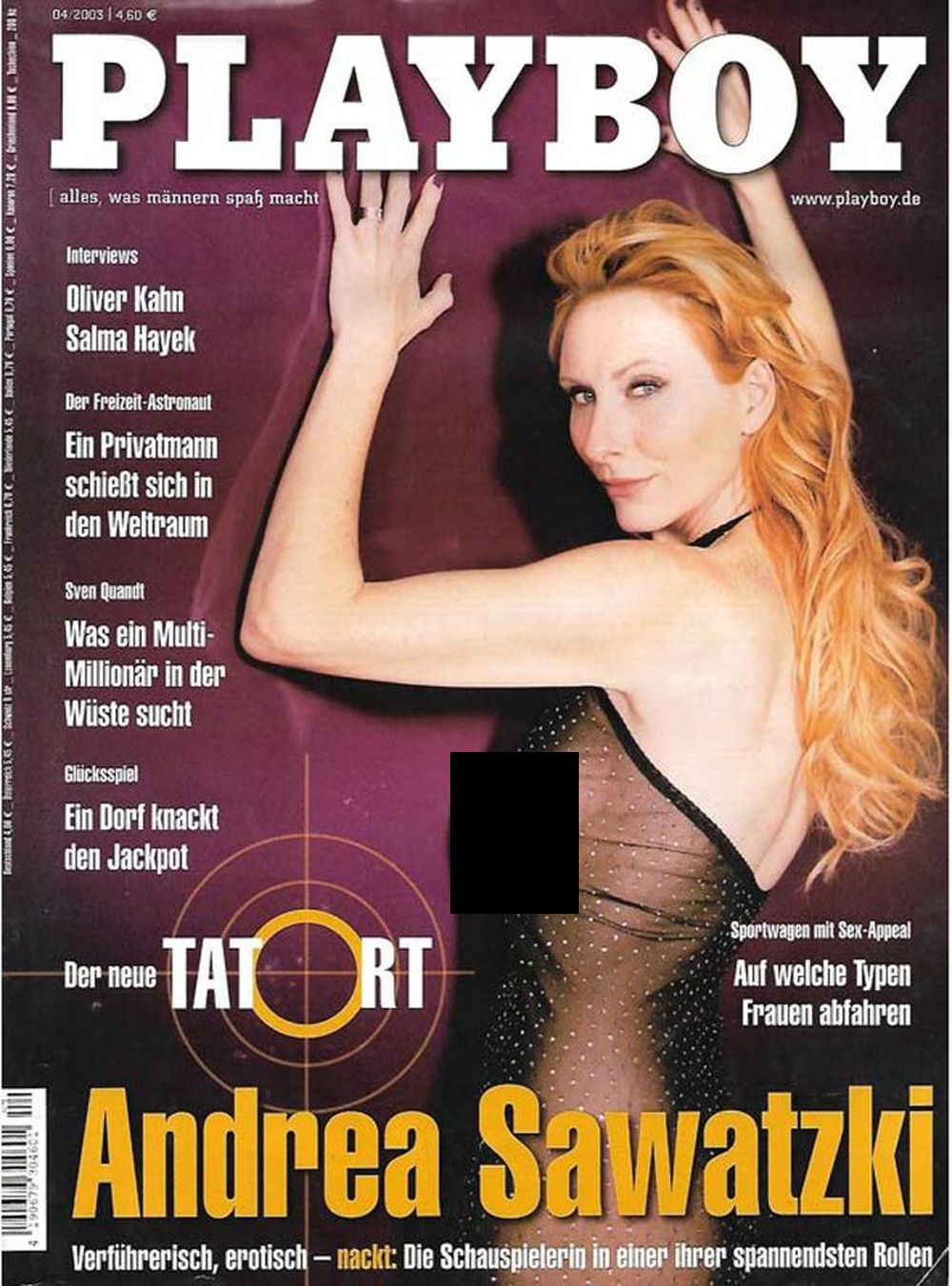 Playboy Magazin Deutschland 2003-04 Andrea Sawatzki Salma Hayek