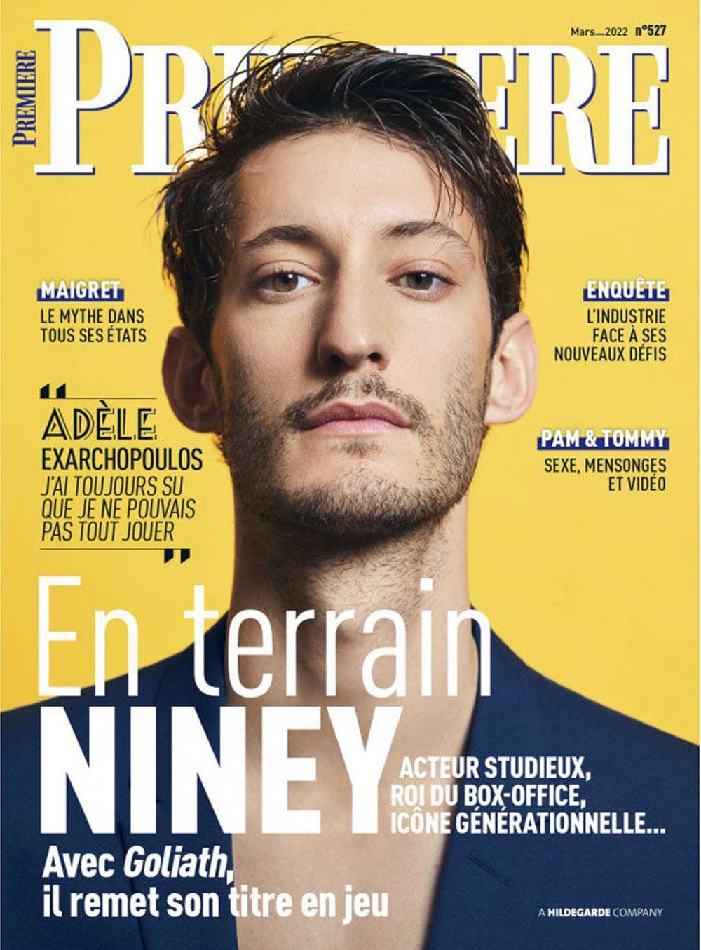 Premiere Tijdschrift Frankrijk 2022 #527 Pierre Niney Michael Bay Pam Tommy Originele uitgave