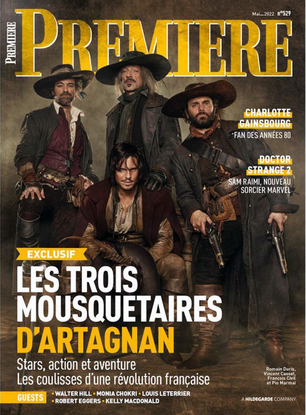 Premiere Revista Francia 2022 #529 Francois Civil Vincent Cassel Pio Marmai Edición original