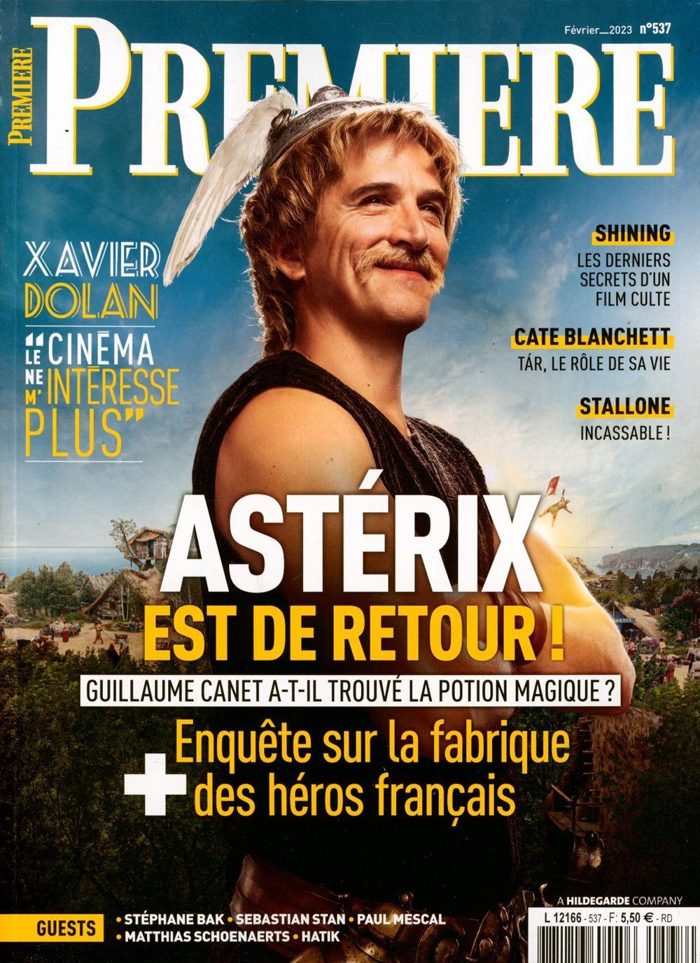 Premiere Magazine France 2023 #537 Asterix Guillaume Canet Original Print Issue