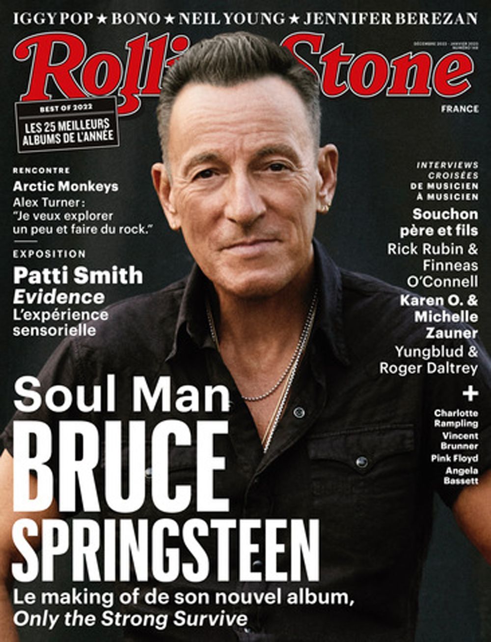 Rolling Stone Magasin Frankrig 2022 #148 Bruce Springsteen Neil Young Iggy Pop Originaludgave