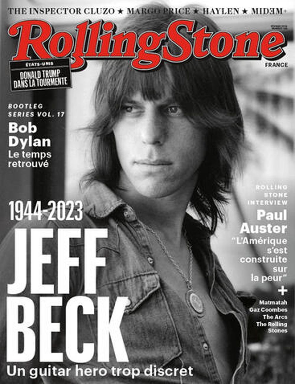 Rolling Stone Magazine France 2023 #149 Jeff Beck Bob Dylan Paul Auster Margo Price Édition originale