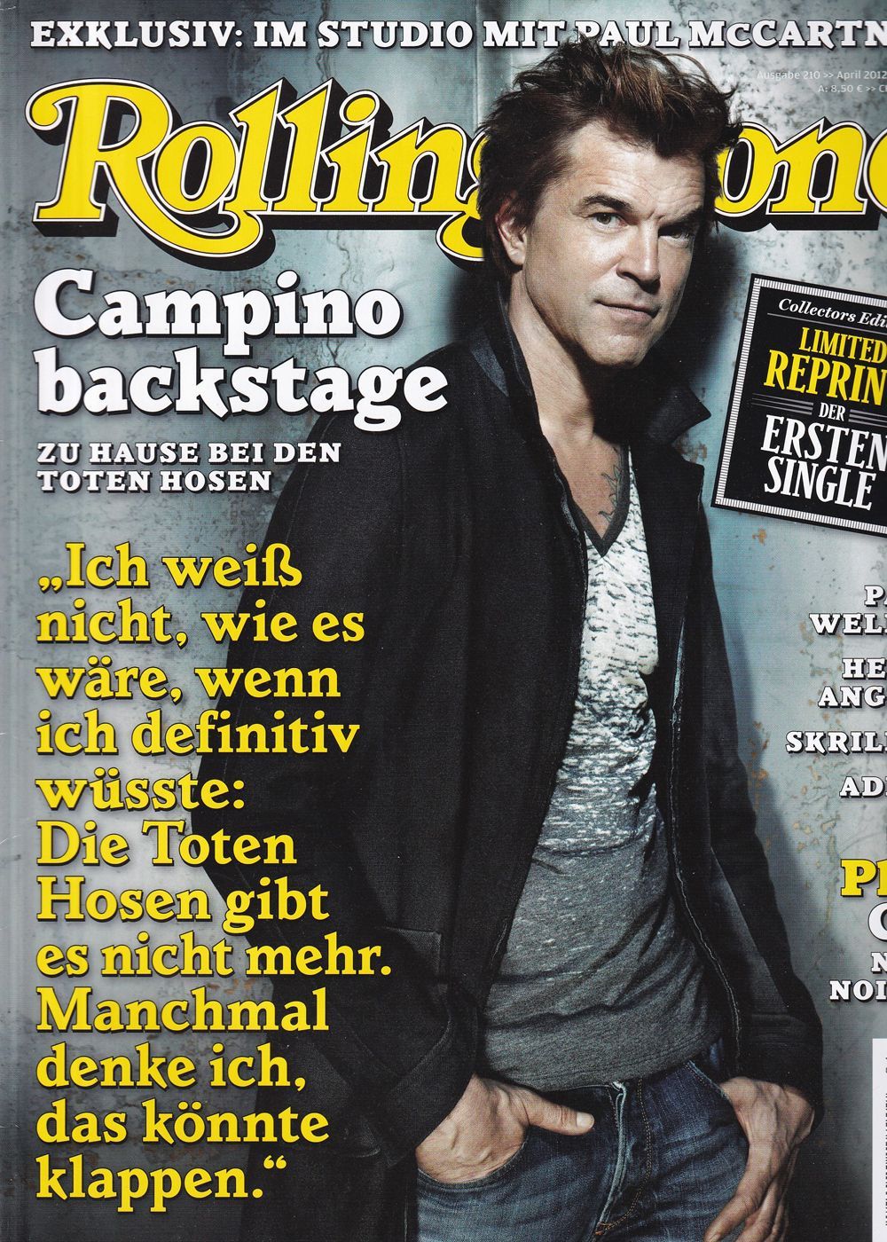Rolling Stone Magazin Deutschland 2012-04 Campino Paul Weller Adele