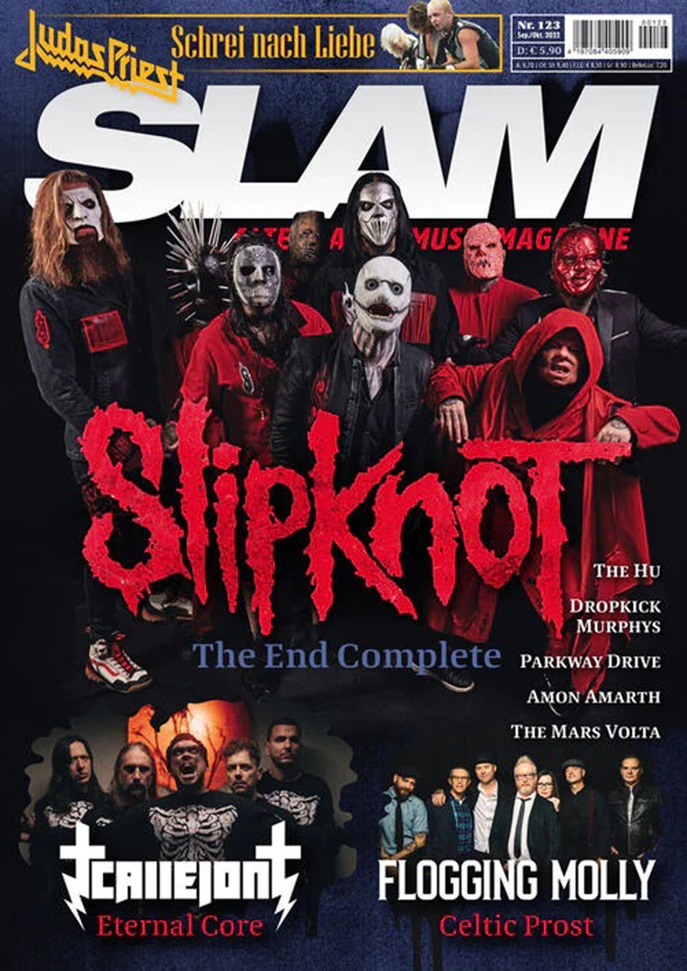 Slam Rivista Austria 2022 #123 Slipknot Callejon Flogging Molly Judas Priest Edizione originale