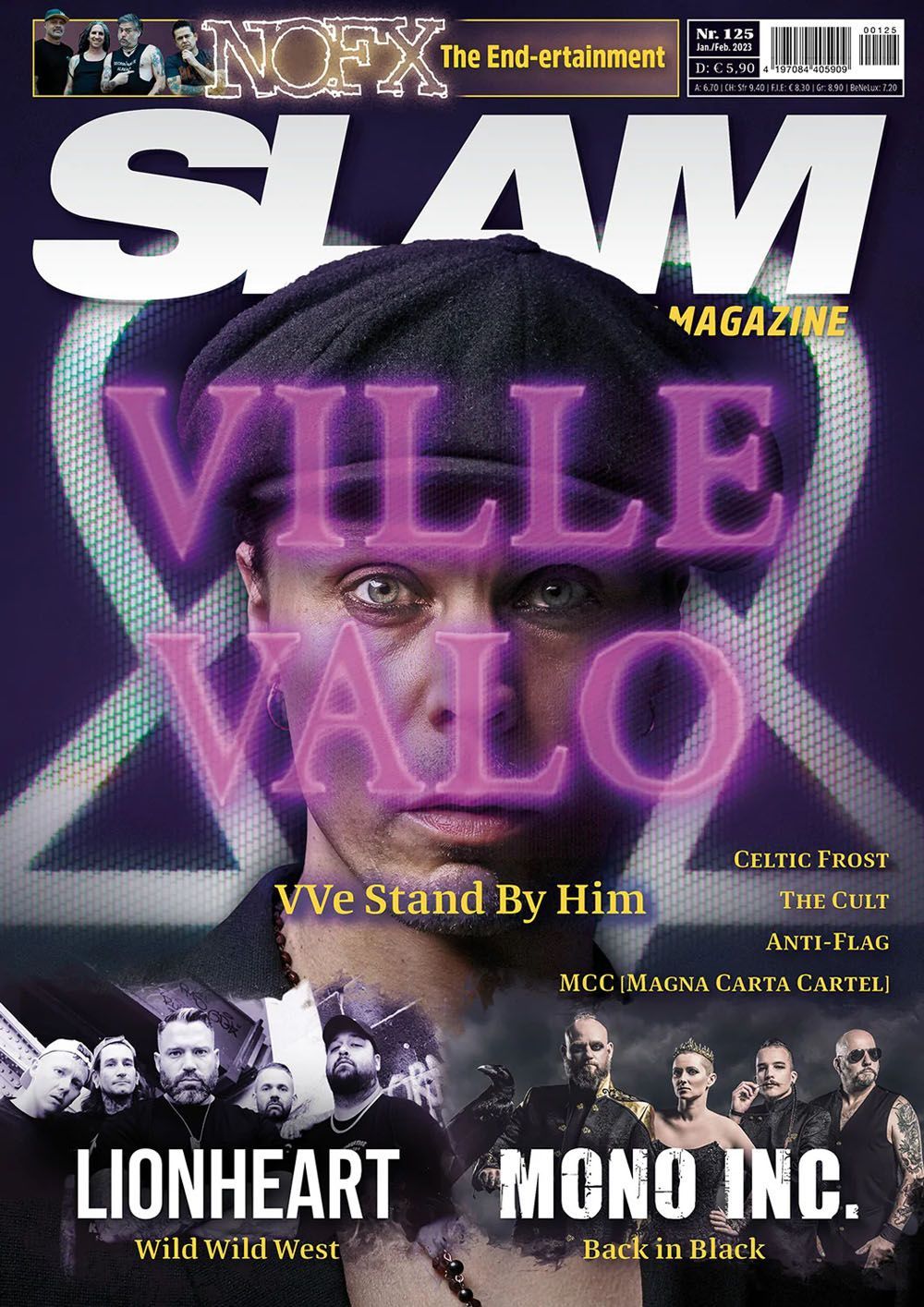 Slam Magazin Österreich 2023 #125 Ville Valo Mono Inc. Celtic Frost