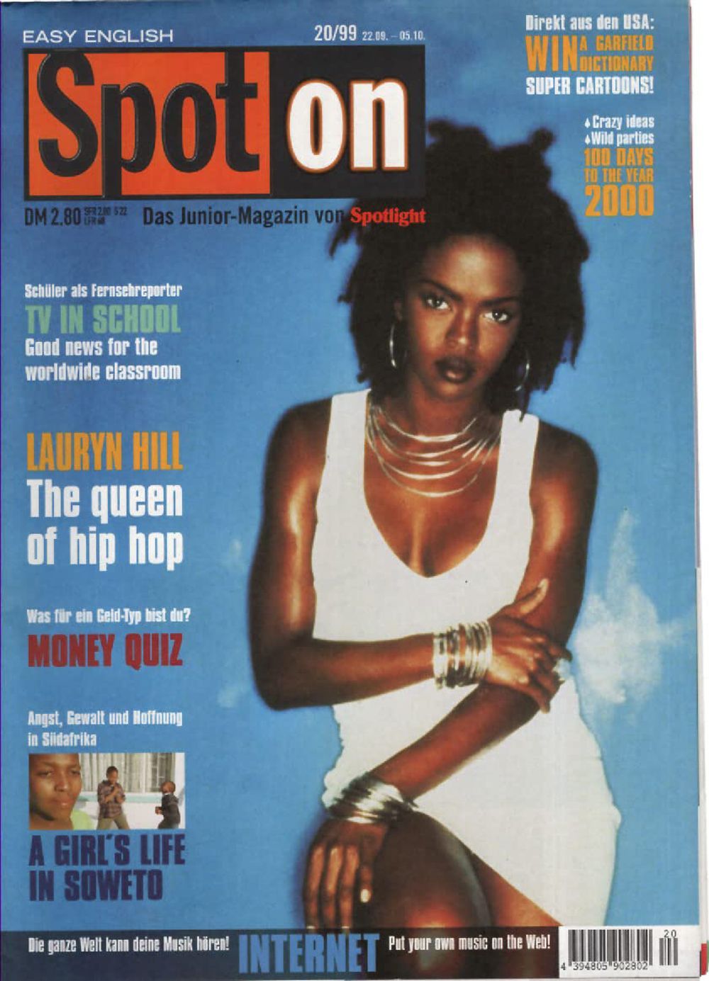 Spot On Magasin Tyskland 1999-20 Lauryn Hill Originaludgave
