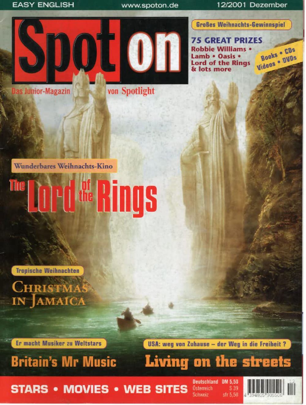 Spot On Magazin Deutschland 2001-12 Der Herr Der Ringe