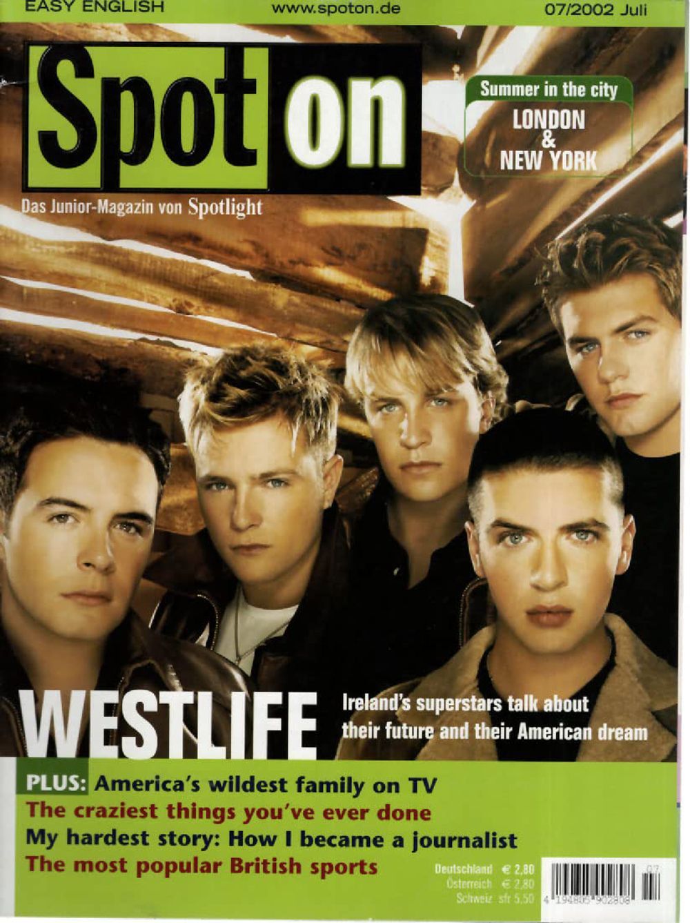 Spot On Magazin Deutschland 2002-07 Westlife