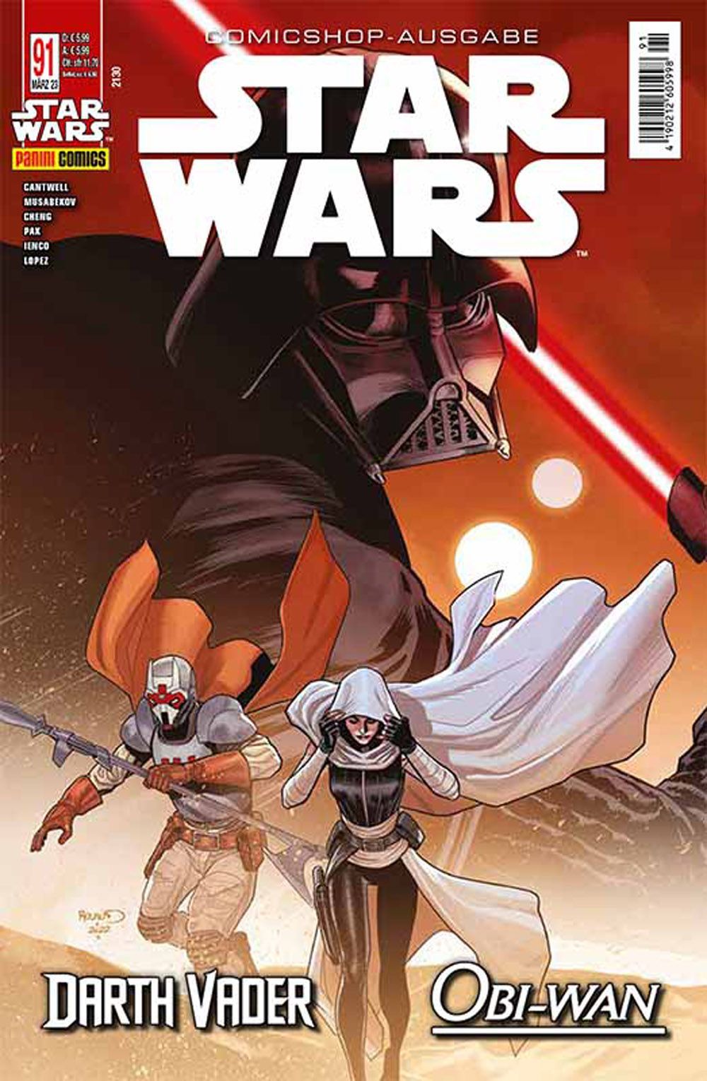 Star Wars Comic Tyskland 2023 #91 Obi-Wan Darth Vader Originaludgave