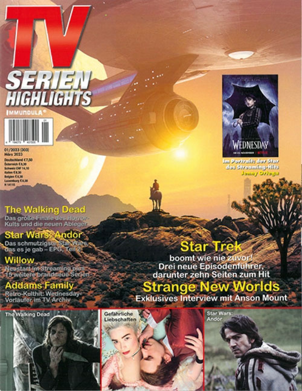 TV Serien Highlights Magasin Tyskland 2023 #303 Originaludgave