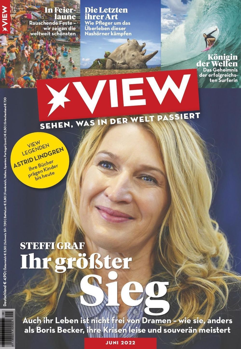 View Magazine Germany 2022-06 Steffi Graf Original Print Issue