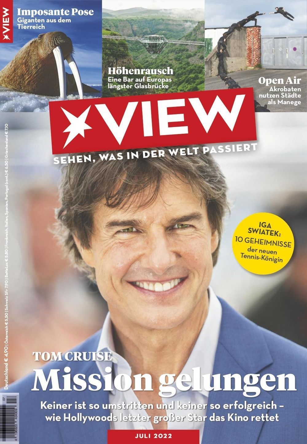 View Revista Alemania 2022-07 Tom Cruise Iga Swiatek Edición original