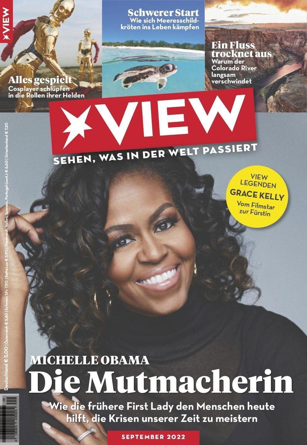 View Magazine Germany 2022-09 Michelle Obama Grace Kelly Original Print Issue