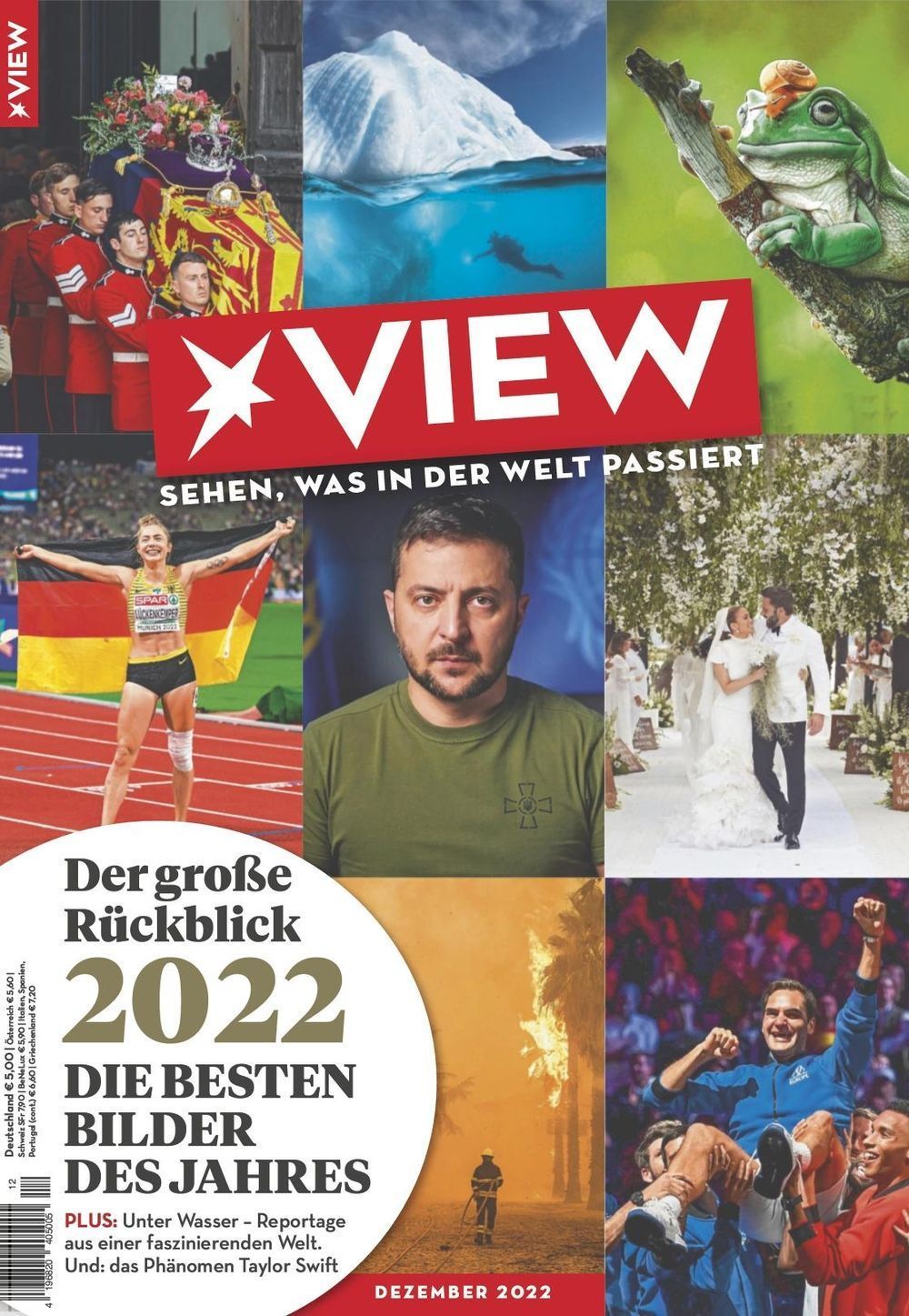 View Magasin Tyskland 2022-12 Selenskyj Taylor Swift Roger Federer Originaludgave