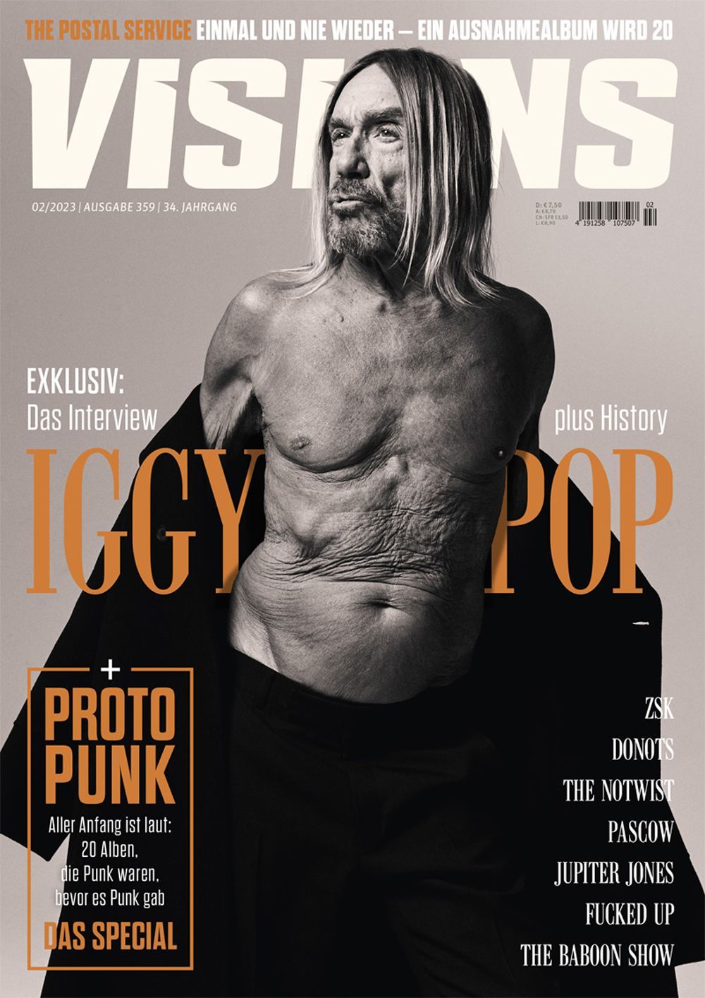 Visions Magazin Deutschland 2023-02 Iggy Pop Pascow Paramore The Arcs The Baboon Show
