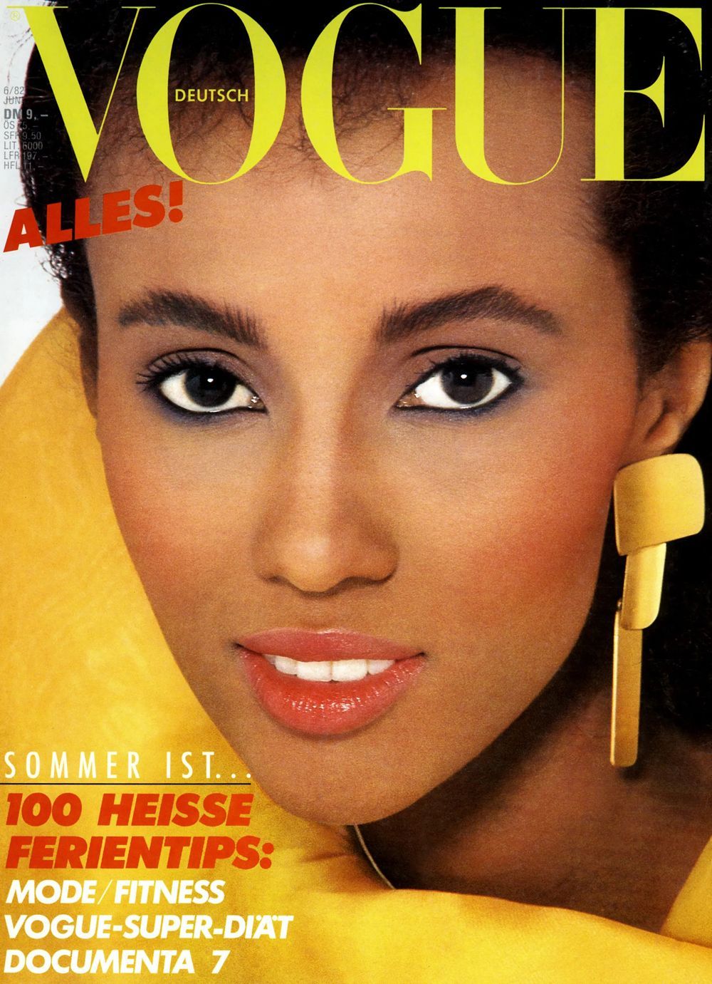 Vogue Magazin Deutschland 1982-06 Iman Abdoulmagid