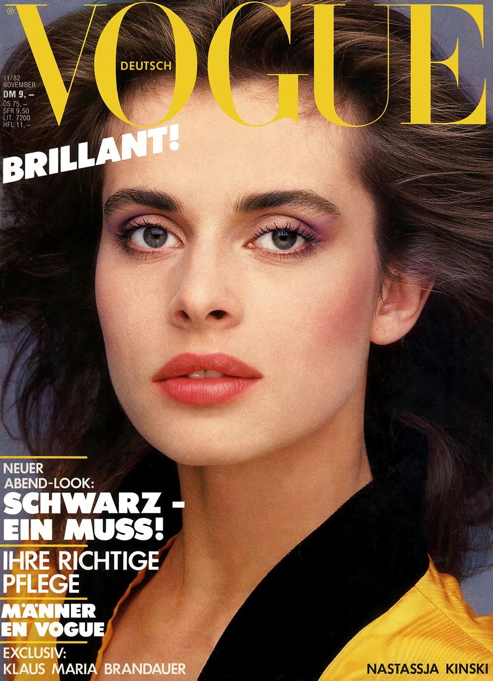 Vogue Magazin Deutschland 1982-11 Nastassja Kinski