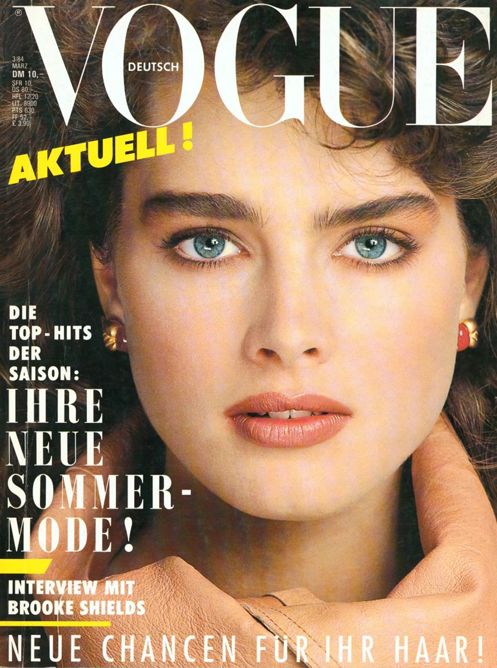 Vogue Magazine Germany 1984-03 Brooke Shields Original Print Issue