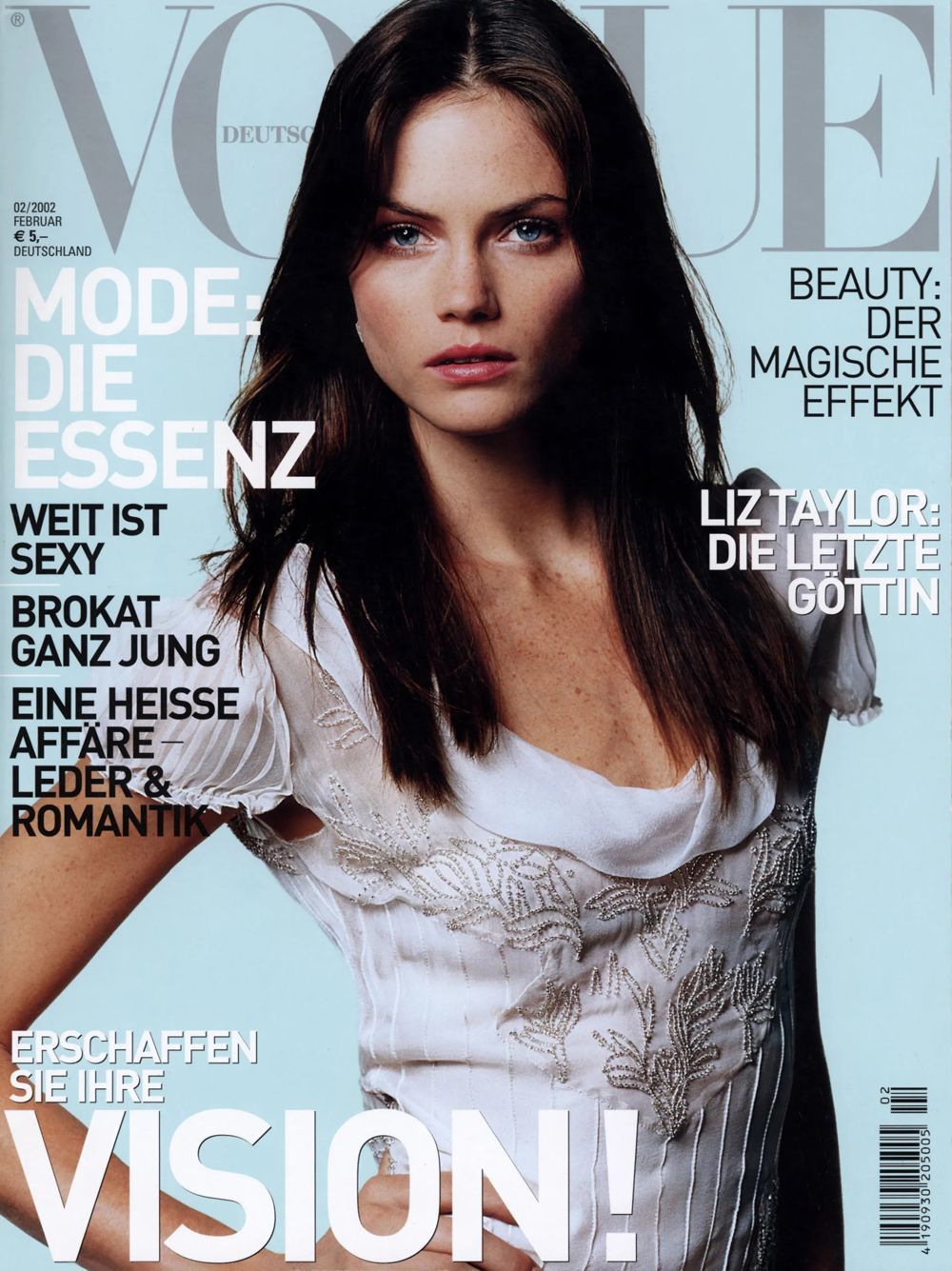 Vogue Magasin Tyskland 2002-02 Mini Anden Originalutgåva