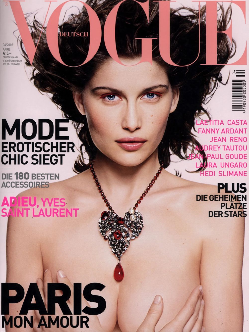 Vogue Rivista Germania 2002-04 Laetitia Casta Edizione originale