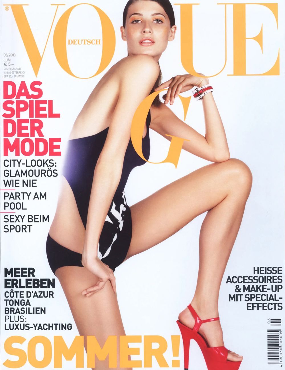 Vogue Tijdschrift Duitsland 2003-06 Michelle Alves Originele uitgave