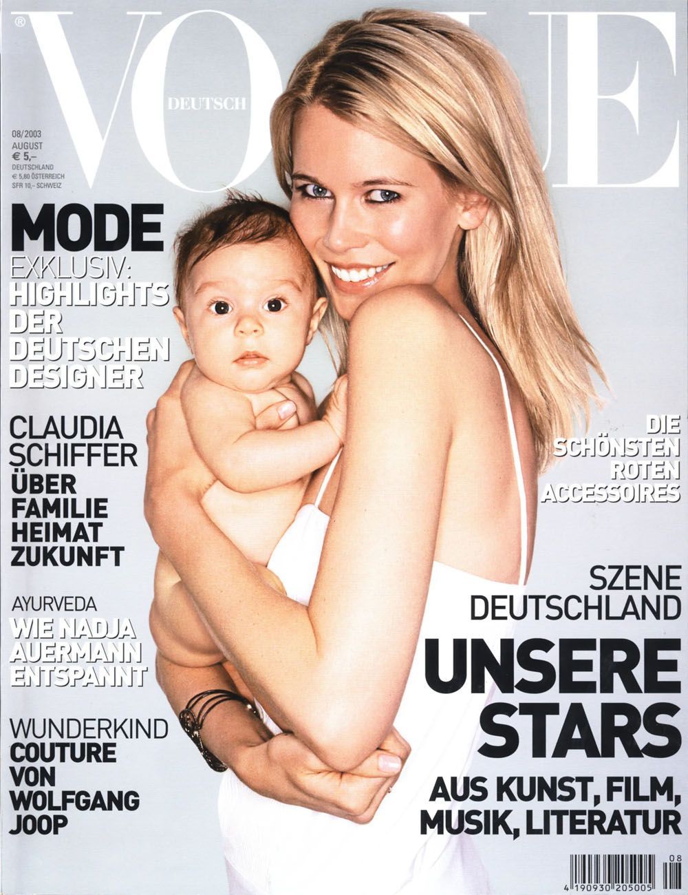 Vogue Magasin Tyskland 2003-08 Claudia Schiffer