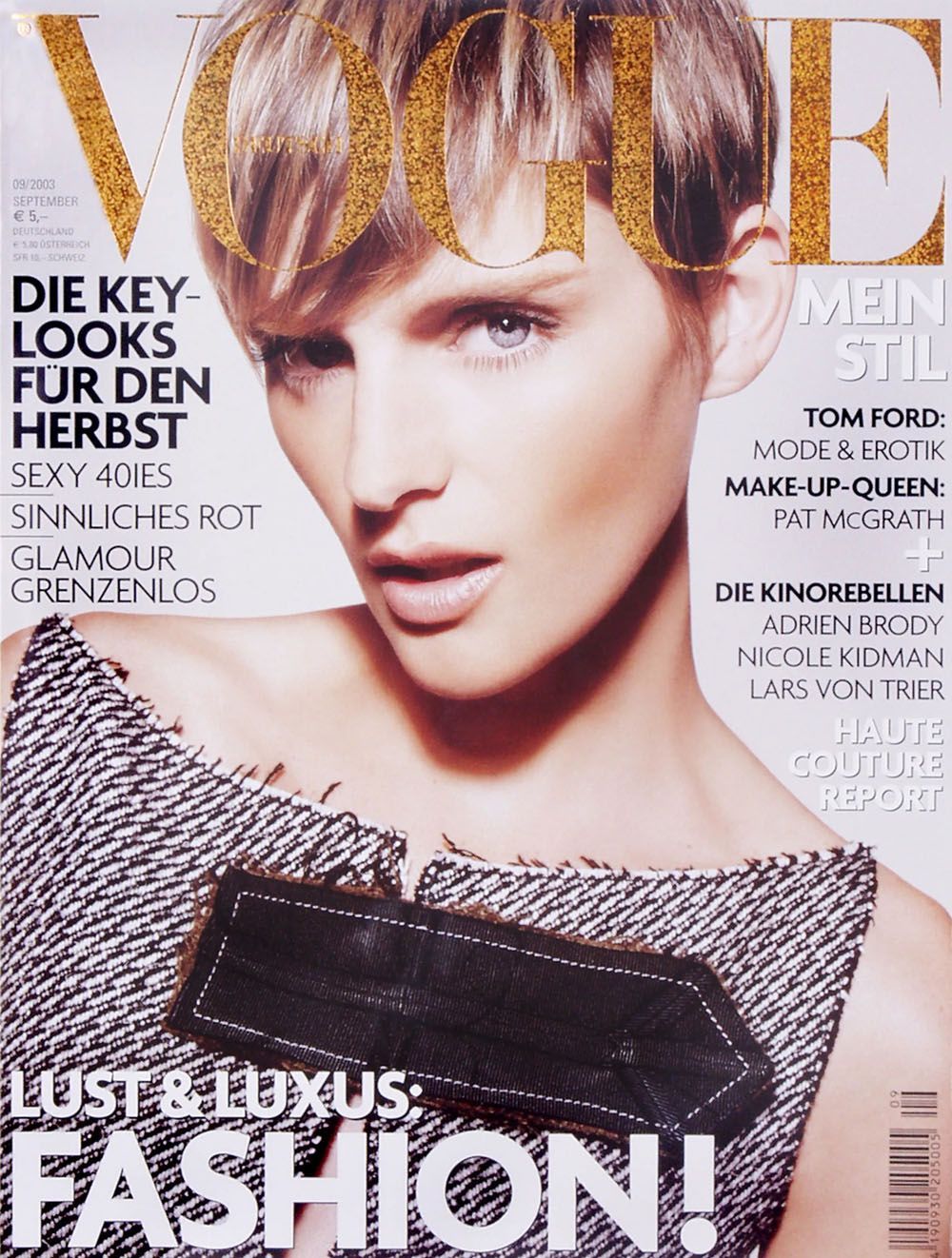Vogue Magasin Tyskland 2003-09 Stella Tennant Originalutgåva