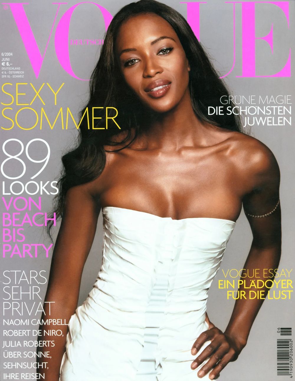 Vogue Magazin Deutschland 2004-06 Naomi Campbell