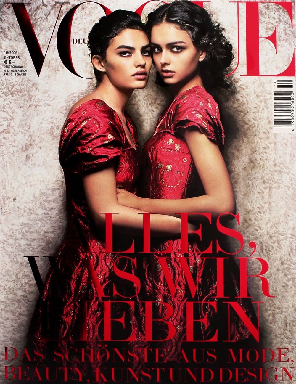 Vogue Lehti Saksa 2006-10 Alyssa Miller Darla Baker Alkuperäinen painos