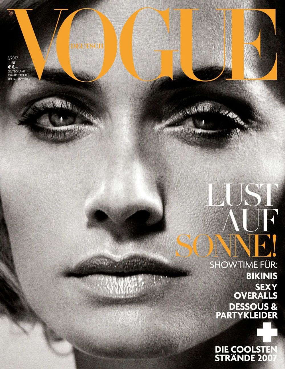 Vogue Magasin Tyskland 2007-06 Amber Valletta Originaludgave