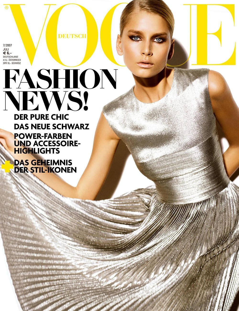 Vogue Revista Alemanha 2007-07 Hana Subkowa Edição original