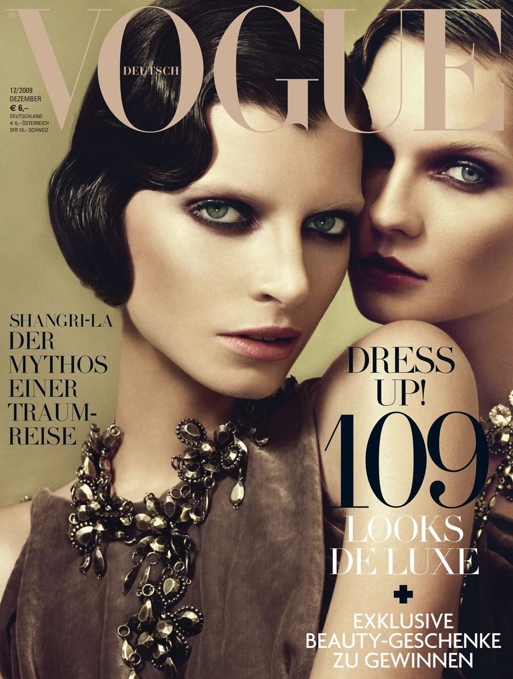 Vogue Tijdschrift Duitsland 2009-12 – Karolin Wolter Luca Gajdus – Originele uitgave